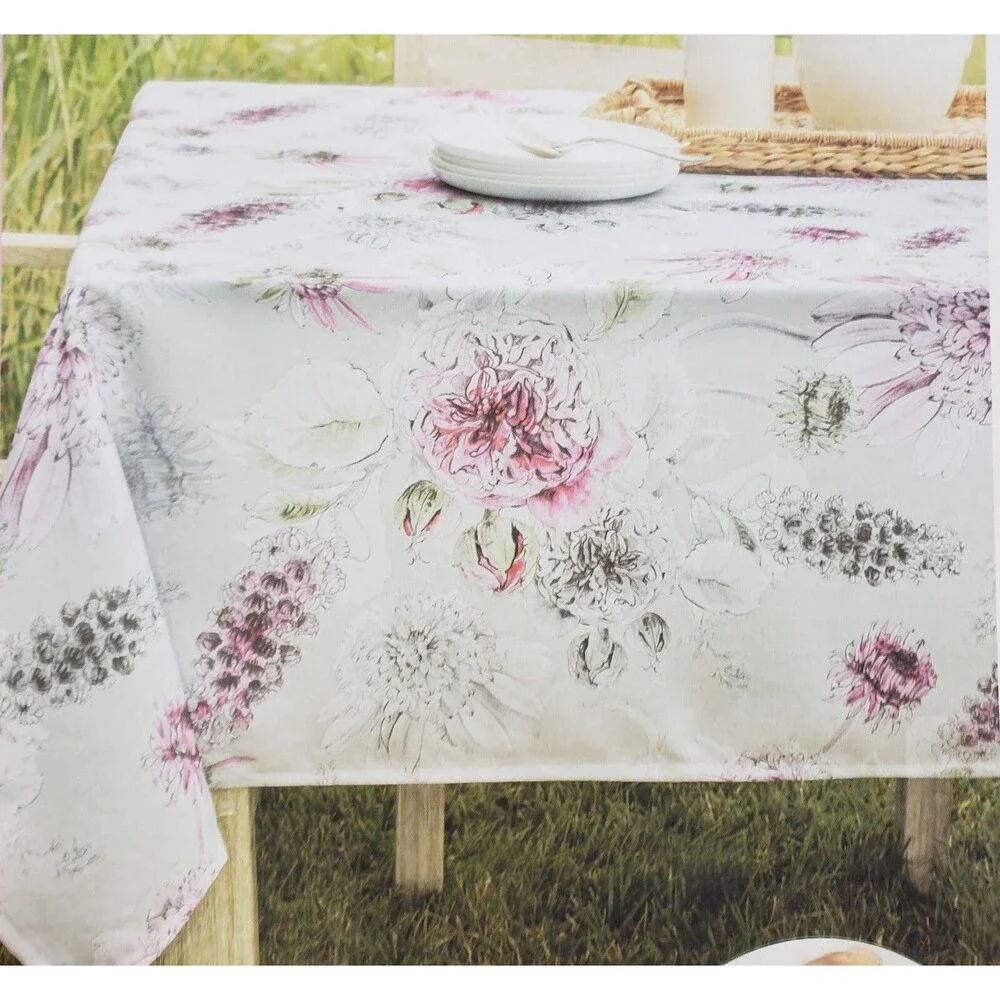 Fabric Spillproof Outdoor Tablecloth, 60